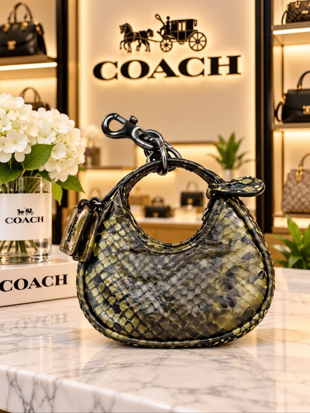1 Coach bag charm nwt
